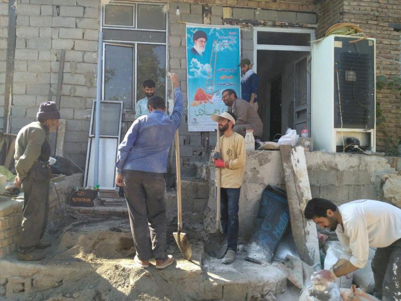 مرمت و بازسازی خانه محروم در روستای میجنده