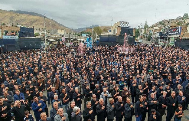 تجمع بزرگ حسینیان شهرستان گرمی+فیلم